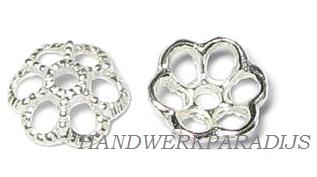 Bead cap  9mm Sterling Silver 925 1 pc.